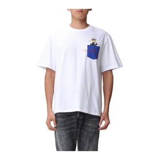 Karl Lagerfeld T-Shirts, male, White, S, Pocket Tee Duck Graphic
