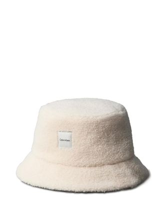 Calvin Klein logo-patch hat - women - Polyester - One Size - Neutrals