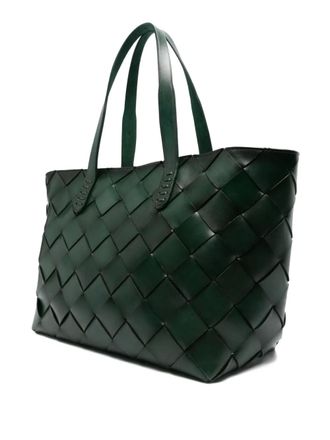 Dragon Diffusion woven leather tote bag - women - Calf Leather - One Size - Green