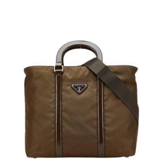 Prada Pre-owned Tote Bags, female, Brown, Size: ONE SIZE Pre-owned Vintage Tote Bag