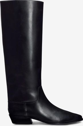 Reformation Stiefel mit kubanischem Absatz aus Leder Dominique