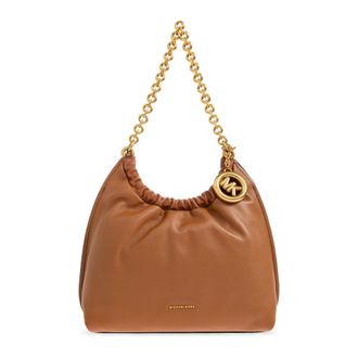 Michael Kors Tassen, Dames, Bruin, ONE Size, Leer, Indie Medium Leather Pochette