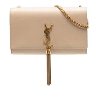 Saint Laurent Pre-owned Shoulder Bags, female, Beige, Size: ONE SIZE Pre-owned The Kate