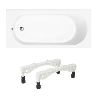 Villeroy & Boch Villeroy&boch - Ba&ntilde;era Recta 160 X 70 Villeroy Et Boch O Novo Solo Acr&iacute;lico Con Pies
