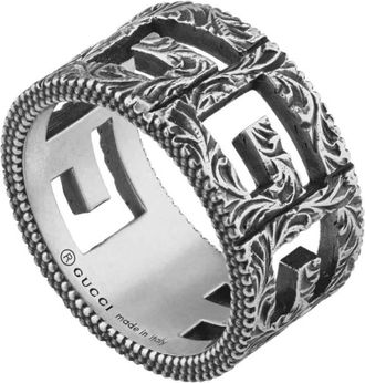 Gucci G Cube Ring - Dames - Ringen - Grijs - 53 MM - Accessoires
