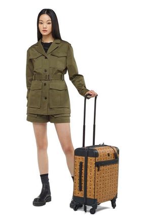 MCM Ottomar Trolley in Visetos in Brown at Nordstrom, Size Small