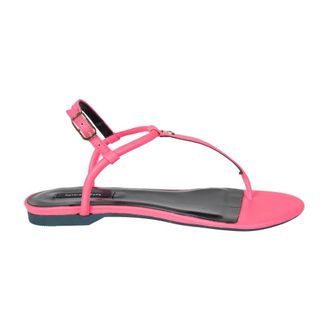 Patrizia Pepe Platte Teenslippers - Dames - Schoenen - Roze - Maat: 41 EU Leer
