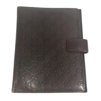 Gucci Pre-owned Accessories, unisex, Brown, Size: ONE SIZE Pre-owned Leather Home-Office