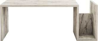 Hanah Home Modern Freesia Marble Coffee Table