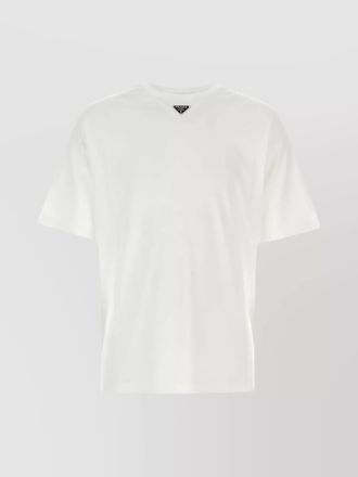 Prada oversized cotton short-sleeve t-shirt