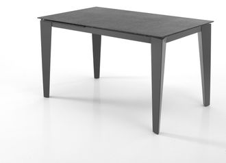 Oresteluchetta Oresteluchetta - Mesa Extensible De Cristal Acabado Roca Cm. Al.76xp.80xl.130/180