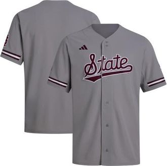 adidas Mens adidas Gray Mississippi State Bulldogs Replica Baseball Jersey at Nordstrom, Size Medium