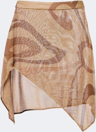Pucci Minifalda Marmo de voile de Lurex