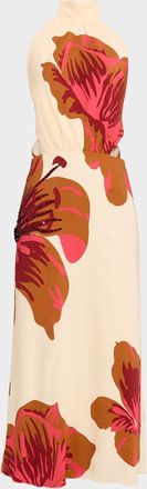 Johanna Ortiz Best Of Times Floral Halter Maxi Dress