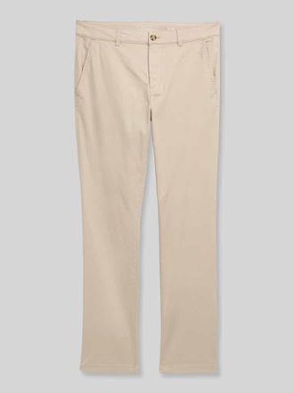Tom Tailor Straight Fit Chino aus Baumwoll-Mix in Beige, Gr&ouml;&szlig;e 30/32