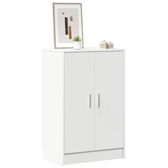Berkfield Home Shoe Cabinet White 60x35x92 cm Engineered Wood | Size: 60 x 35 x 92 cm