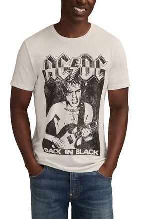 Lucky Brand AC/DC Back in Black Graphic T-Shirt in Silver Birch at Nordstrom, Size Xx-Large