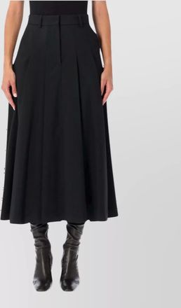 By Malene Birger pleated midi skirt