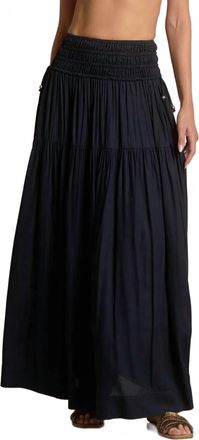 Elan Rory Maxi Skirt In Black