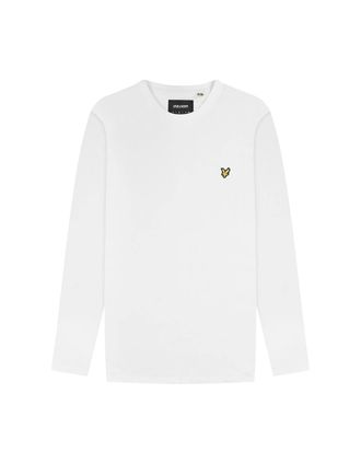 Lyle & Scott Mens Lyle & Scott Branded White Long Sleeve T-Shirt - Size: 42