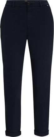 HUGO BOSS Slanke chinos voor dames (Middenblauw)