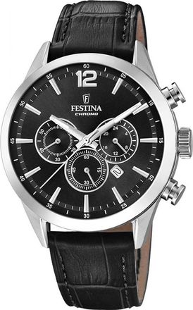 Festina F20542-5 Mens Timeless Chronograph Watch - Silver - One Size