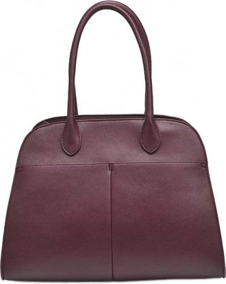 Urban Expression Womens Janice Satchel Bag In Burgundy