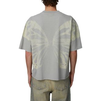 Good For Nothing Boxy-Fit Silhouette T-Shirt in Grey at Nordstrom, Size Xx-Large Uk