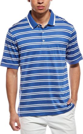 Ashworth Mesh Double Stripe Polo Shirt