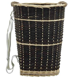 vidaXL Vidaxl - Cesto Para Le&ntilde;a Con Correas Transporte Sauce Natural 50x44x58cm