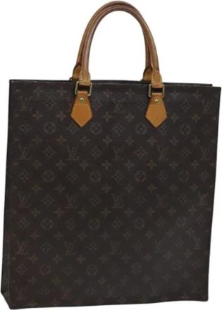 Louis Vuitton Tweedehands Canvas Louis Vuitton tassen - Dames - Vintage Handtas - Bruin - ONE Size - Leer - Vintage