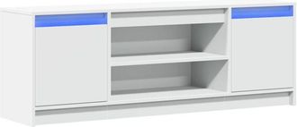 vidaXL Vidaxl - tv Cabinet with led White 139.5x34x50 cm Engineered Wood