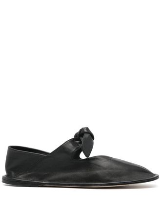 Hereu Llasada leather ballerinas - Black