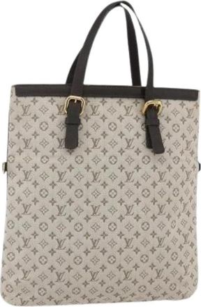 Louis Vuitton Pre-owned Canvas Tote Bag - Dames - Vintage Shopper - Grijs - ONE Size - Vintage