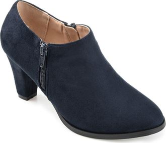 Journee Collection Sanzi Heeled Ankle Bootie in Navy at Nordstrom Rack, Size 7.5