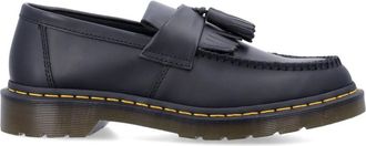 Dr. Martens Zwarte Gesloten Schoenen Adrian Gele Stiksel - Heren - Loafers - Zwart - 40 1/2 EU - Leer - Schoenen