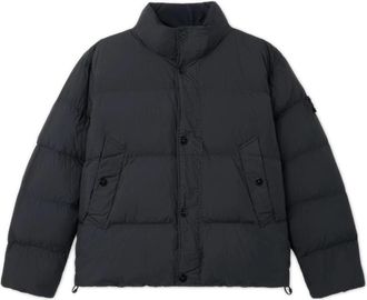 Stone Island Korte Donsjas - Heren - Gewatteerde jassen - Zwart - 3XL - Jassen