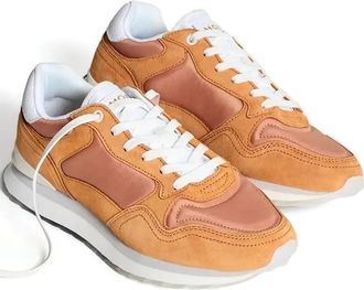 Hoff Sneakers met suède vlak - Oranje