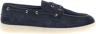Prada Blue Solid Loafers