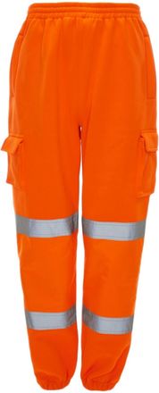 Generic Dolce Fashion Mens Hi Vis Viz Combat Trousers Jogging Bottoms Workwear Joggers (as8, Alpha, xx_l, Regular, Regular, Orange, Regular)