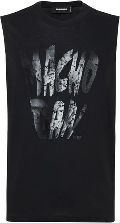 Dsquared2 Canotta con stampa - Nero
