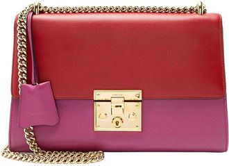 Gucci Pink Leather Padlock Medium Shoulder Bag (Authentic Pre-Loved)