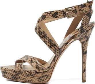 Jimmy Choo London Sandali in pelle 135mm - Marrone