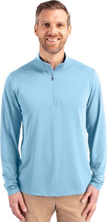 Cutter & Buck Virtue Eco Pique Recycled Quarter Zip Mens Pullover Jacket