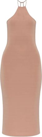 Amiri Abito midi aderente con scollo allamericana - Rosa