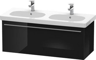 Duravit Duravit X-large Vanity Unit Wall Hung 6050, 1 Caj&oacute;n, 1150mm Para El C&oacute;digo D, Color (frente/cuerpo): Laca Negra De Alto Brillo - Xl605004040