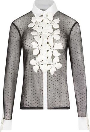 Anne Fontaine Terra Shirt in Black at Nordstrom, Size 38 Eu