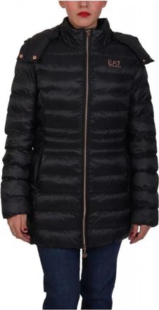 Emporio Armani Emporio Armani Ea7, Jassen, Dames, Zwart, L, Leer, 6Dtk 01 Tn 88Z Jas