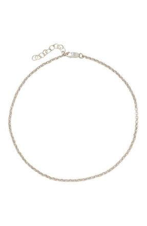 Made by Mary Rolo Chain Anklet in Silver at Nordstrom, Size 8