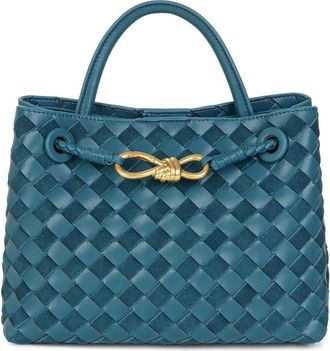 Tiffany & Fred Hand-Woven Leather & Suede Satchel